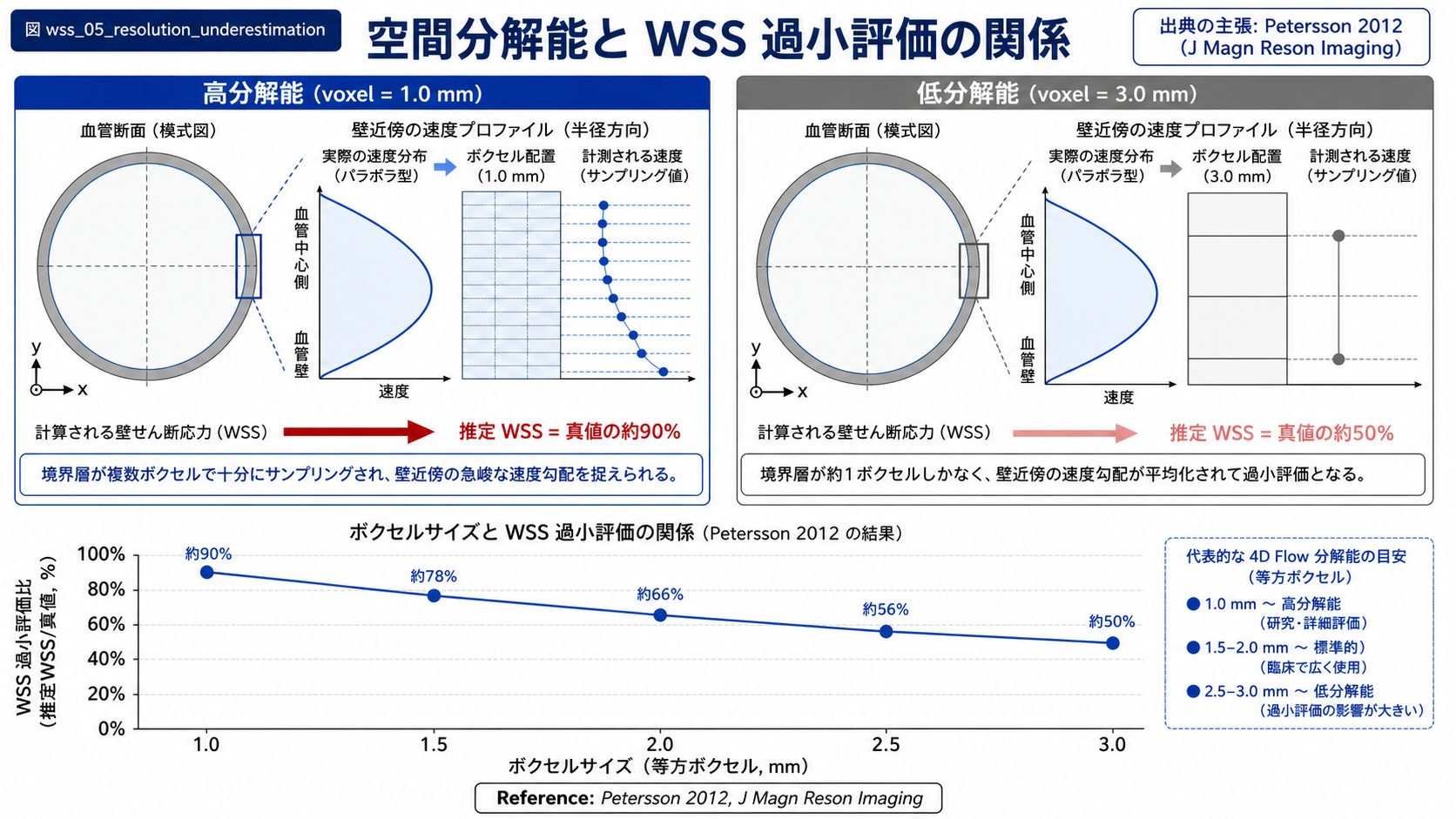 空間分解能による WSS 推定の系統的過小評価